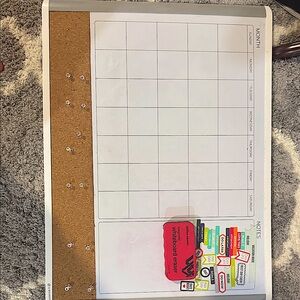 Amazon White and Tan Home Office Calendar